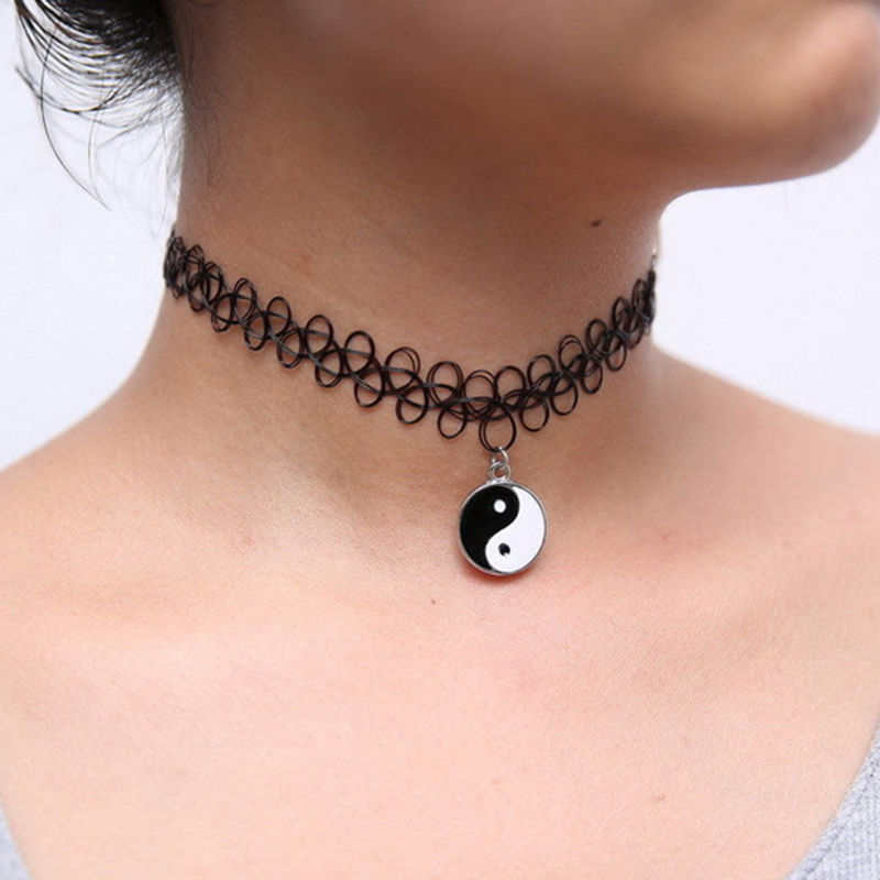 yin yang tattoo ketting